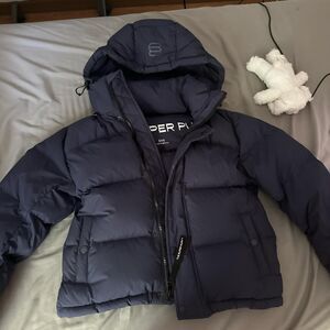 aritzia shorty super puffer